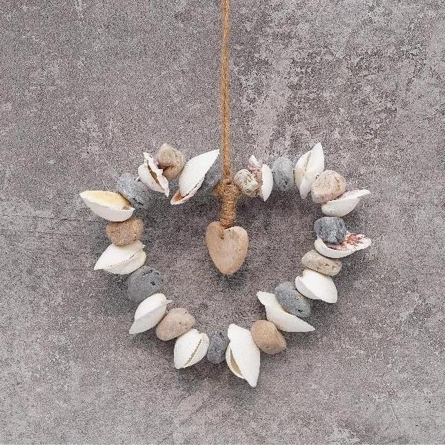 Multifunctional Creative Home Pastoral Style Marble & Shell Wall Hanging Decoration Ideal For Home Decor Wall Art Decor
