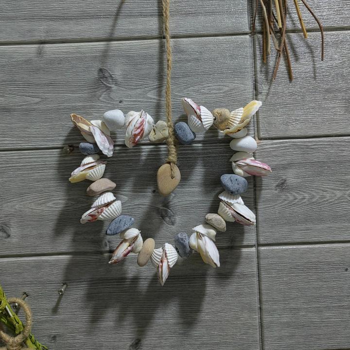 Multifunctional Creative Home Pastoral Style Marble & Shell Wall Hanging Decoration Ideal For Home Decor Wall Art Decor