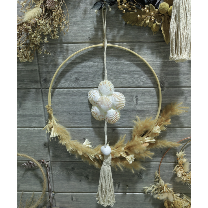 Multifunctional Creative Home Pastoral Style Marble & Shell Wall Hanging Decoration Ideal For Home Decor Wall Art Decor