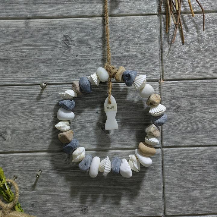 Multifunctional Creative Home Pastoral Style Marble & Shell Wall Hanging Decoration Ideal For Home Decor Wall Art Decor