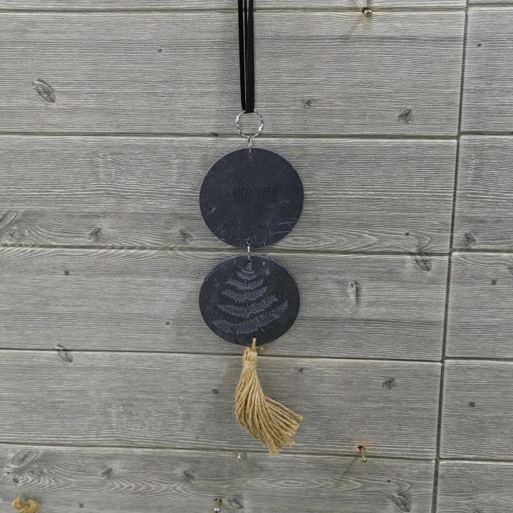 Christmas Decorative Slate Wall Hanging Decoration Multifunctional Creative Home Pastoral Style Ideal For Home Decor Wall Art Decor