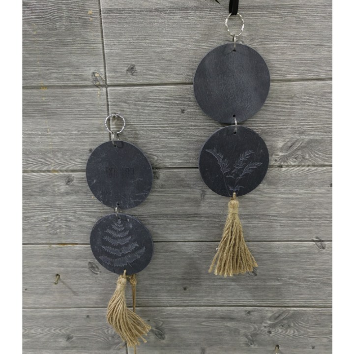 Christmas Decorative Slate Wall Hanging Decoration Multifunctional Creative Home Pastoral Style Ideal For Home Decor Wall Art Decor