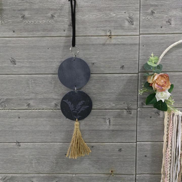 Christmas Decorative Slate Wall Hanging Decoration Multifunctional Creative Home Pastoral Style Ideal For Home Decor Wall Art Decor