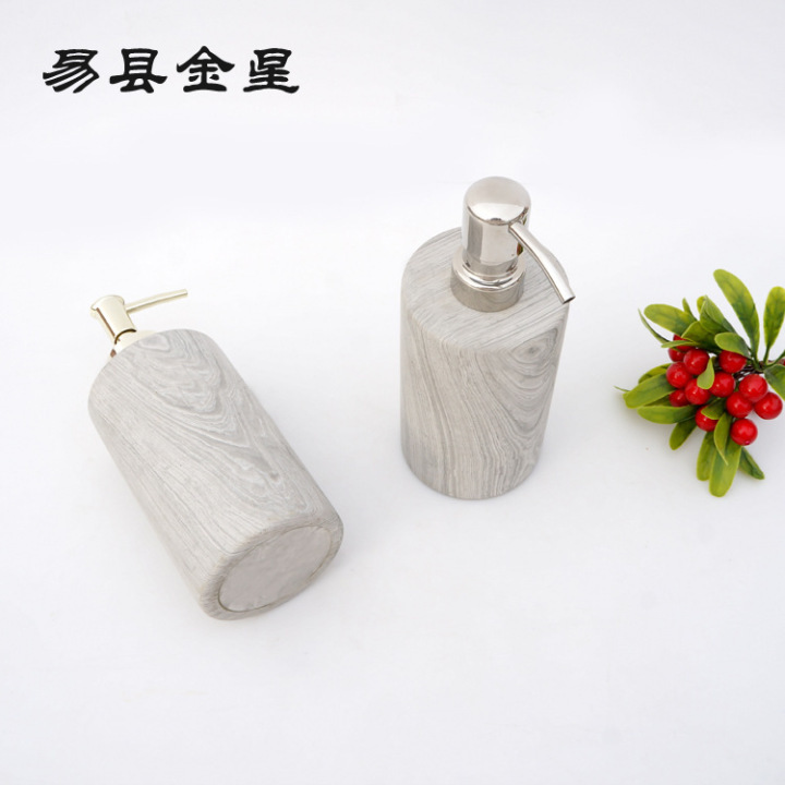 Bathroom Sets Natural Stone Marble Soap Dispenser Body Wash Bottle Shampoo Bottle Hair Conditioner Bottle Hand Soap Bottle