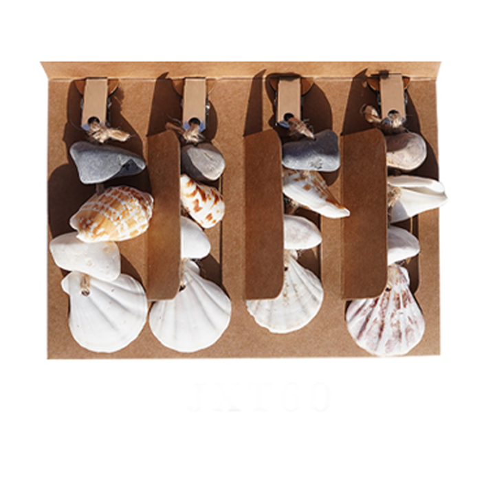 Shell Table Skirt Clips Creative Table Cover Clips Stone Tablecloth Weights for Tables Decoration and Kitchen Garden