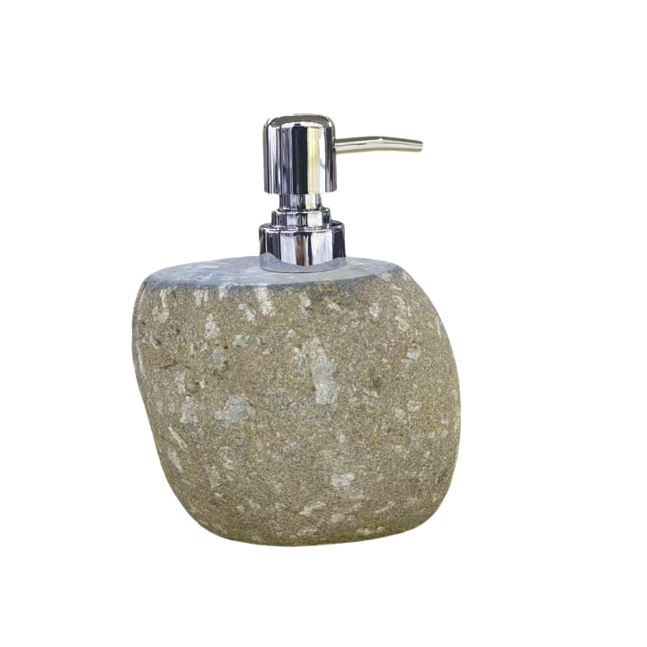 Natural Stone Pebble Soap Dispenser