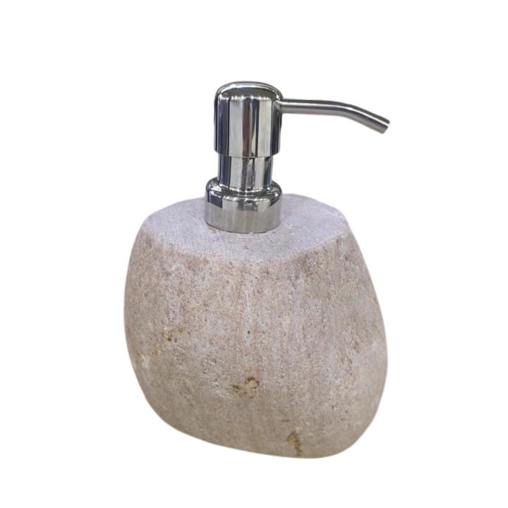 Natural Stone Pebble Soap Dispenser