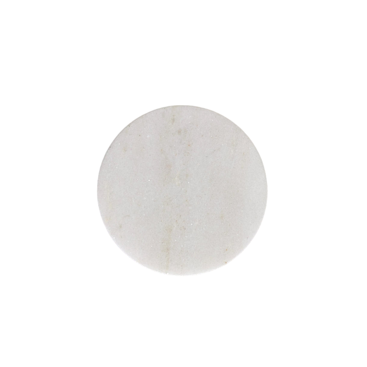 White Round Natural Marble Mug Coasters Bar Dining Tea Coffee Cup Mat Coasters