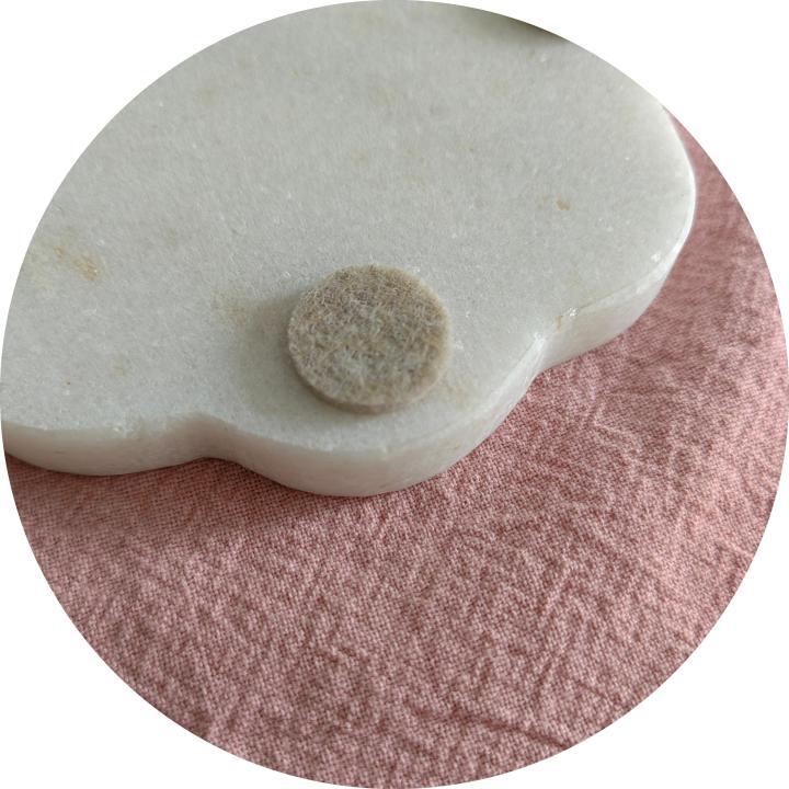 White Flower Natural Marble Mug Coasters Bar Dining Tea Coffee Cup Mat Coasters