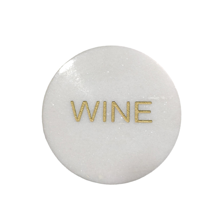 copy of White Round Natural Marble Mug Coasters With Engraving Letters Bar Dining Tea Coffee Cup Mat Coasters