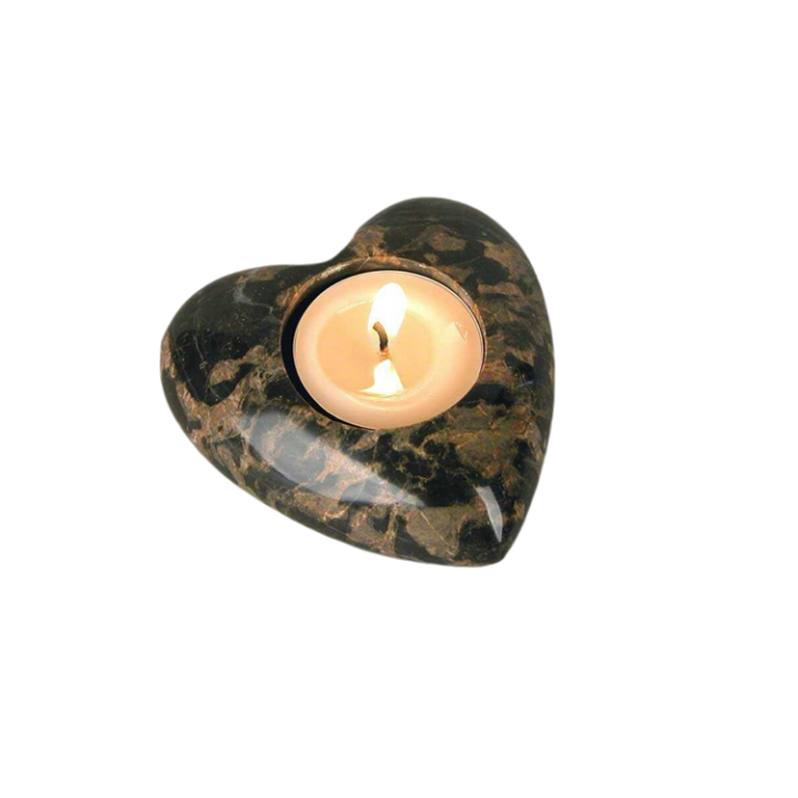 Home Decor Natural Stone Marble Heart-shaped Candle Holder Holders Candleholder Candleholders Candle Stick Candlestick Sticks Luxury Home Wedding Decoration
