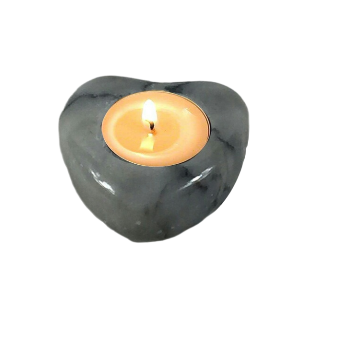 Home Decor Natural Stone Marble Heart-shaped Candle Holder Holders Candleholder Candleholders Candle Stick Candlestick Sticks Luxury Home Wedding Decoration