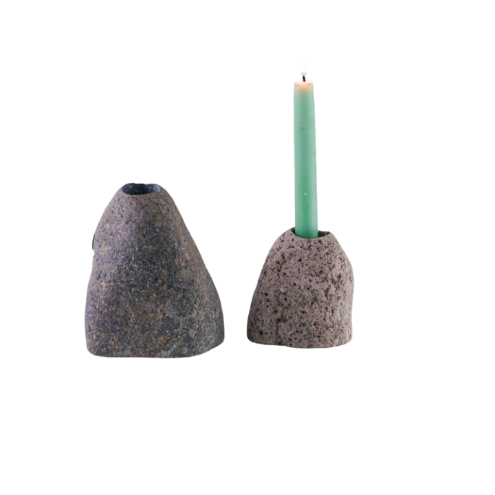 Home Decor Natural Stone Pebble Candle Holder Holders Candleholder Candleholders Candle Stick Candlestick Sticks Luxury Home Wedding Decoration