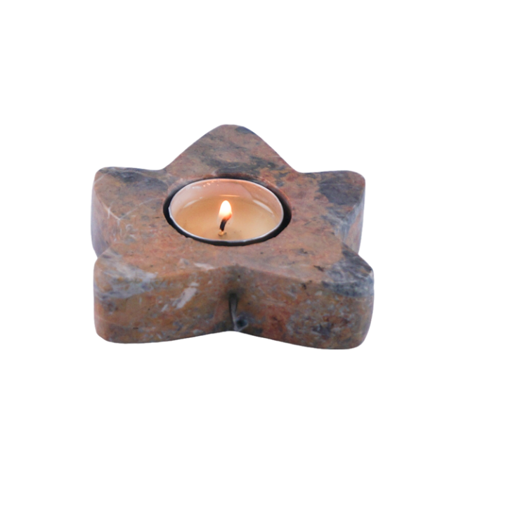 Home Decor Natural Stone Marble Handicraft Candle Holder Holders Star Candleholder Candleholders Candle Stick Candlestick Sticks Luxury Home Wedding Decoration