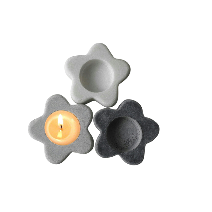 Home Decor Natural Stone Marble Handicraft Candle Holder Holders Star Candleholder Candleholders Candle Stick Candlestick Sticks Luxury Home Wedding Decoration