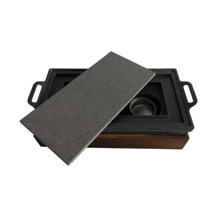 Solid Alcohol Heating Lava Stone Volcanic Steak Grill Stone Plate Rock 