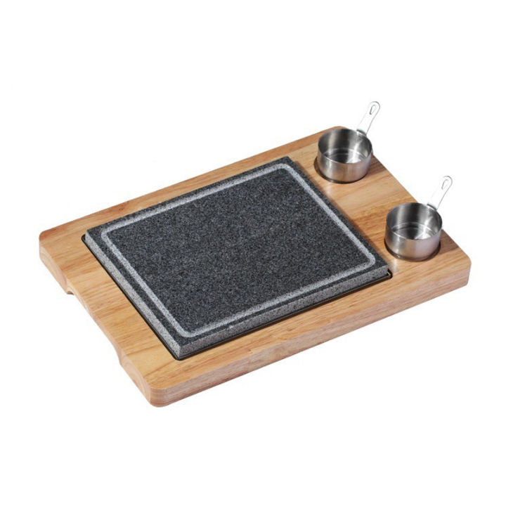 Natural Stone Rock Lava Volcanic Granite Steak Grill Stone Plate