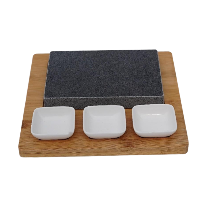 Natural Stone Rock Lava Volcanic Granite Steak Grill Stone Plate