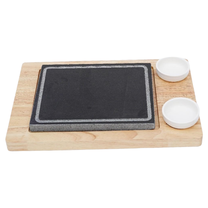 Natural Stone Rock Lava Volcanic Granite Steak Grill Stone Plate