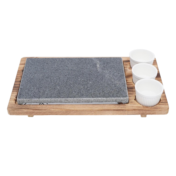Natural Stone Rock Lava Volcanic Granite Steak Grill Stone Plate