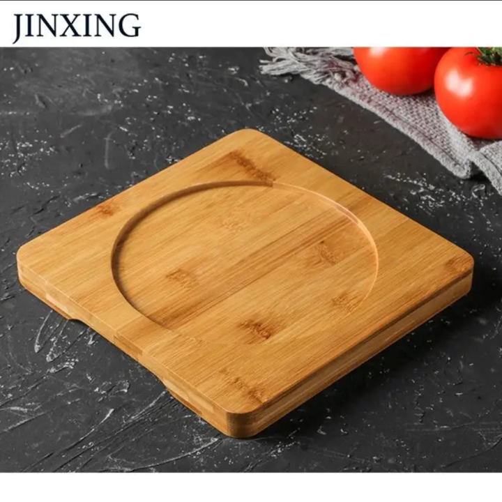 Round Volcanic Lava and Granite Natural Stone High Temper Resistance Steak Grill Stone Plate Rock