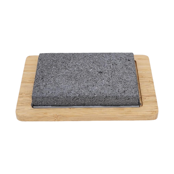 Volcanic Lava And Granite Natural Stone High Temper Resistance Steak Grill Stone Plate Rock