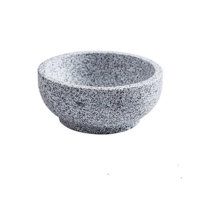 Natural Stone Granite Pot Cookware Cooking Pot High Temper Resistance Stone Pot With Wood Base