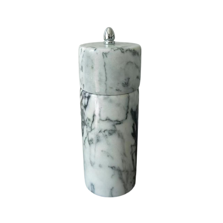 Luxury Natural Marble Stone Kitchen Pepper Grinder Pepper Mill