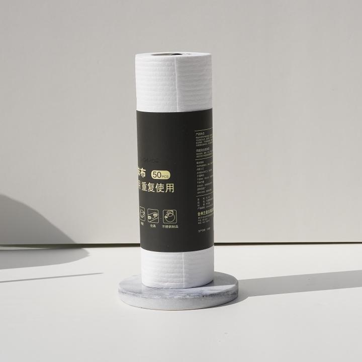Paper Towel Holder With Natural Stone Marble Or Terrazzo Base Stainless Steel Holder