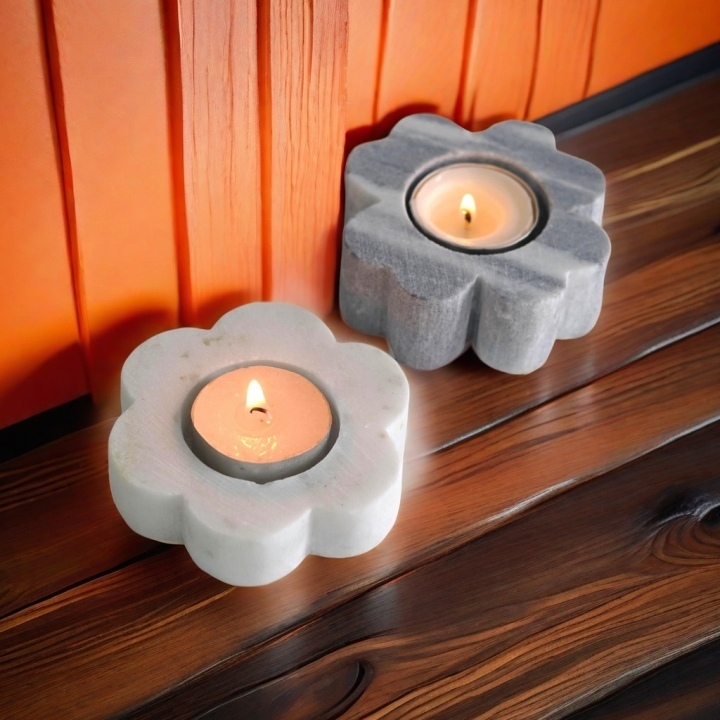 Luxury Home Wedding Decoration Natural Stone Marble Handicraft Flower Candle Holders Candleholders Candle Stick Candlestick Sticks
