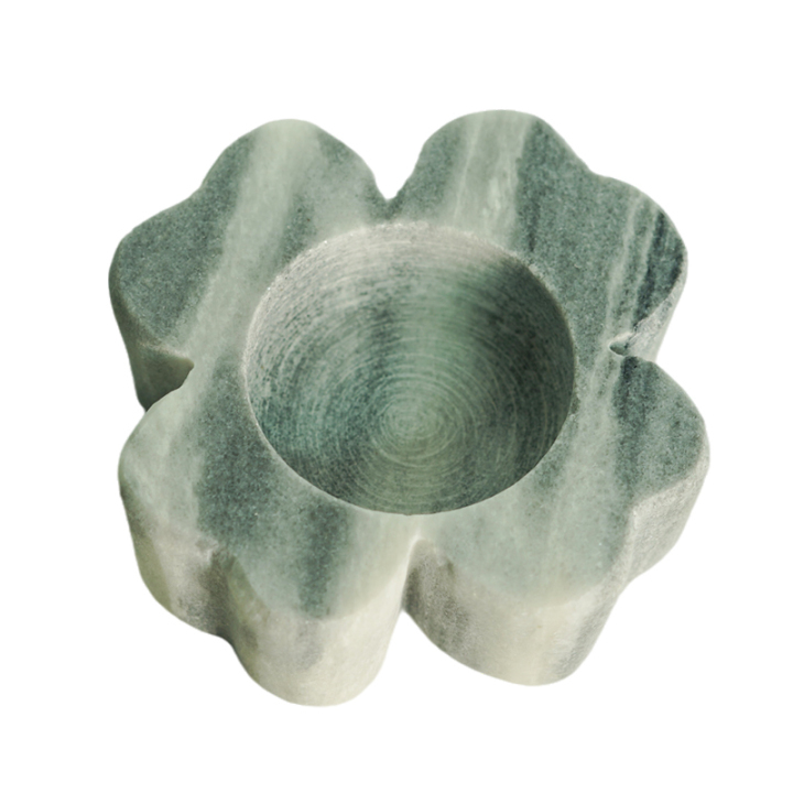 Luxury Home Wedding Decoration Natural Stone Marble Handicraft Flower Candle Holders Candleholders Candle Stick Candlestick Sticks