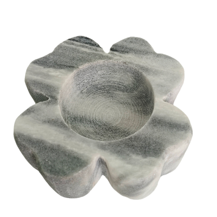 Luxury Home Wedding Decoration Natural Stone Marble Handicraft Flower Candle Holders Candleholders Candle Stick Candlestick Sticks