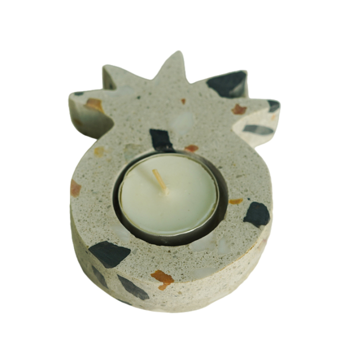 Home Decor Terrazzo Handicraft  Pineapple Candle Holders Candleholder Candleholders Candle Stick Candlestick Sticks Luxury Home Wedding Decoration