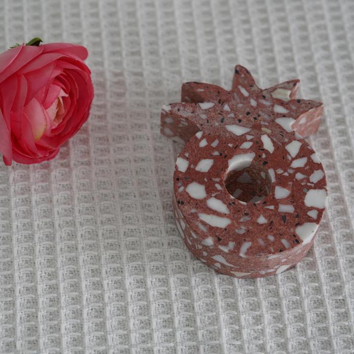 Home Decor Terrazzo Handicraft  Pineapple Candle Holders Candleholder Candleholders Candle Stick Candlestick Sticks Luxury Home Wedding Decoration