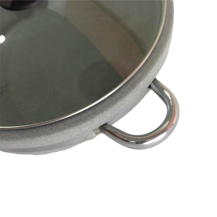 Natural Medical Stone Healthy Korean Bibimbap Bowl With Stainless Handle High Temper Resistance Stone Pot For Cooking Soup And Food Cookware