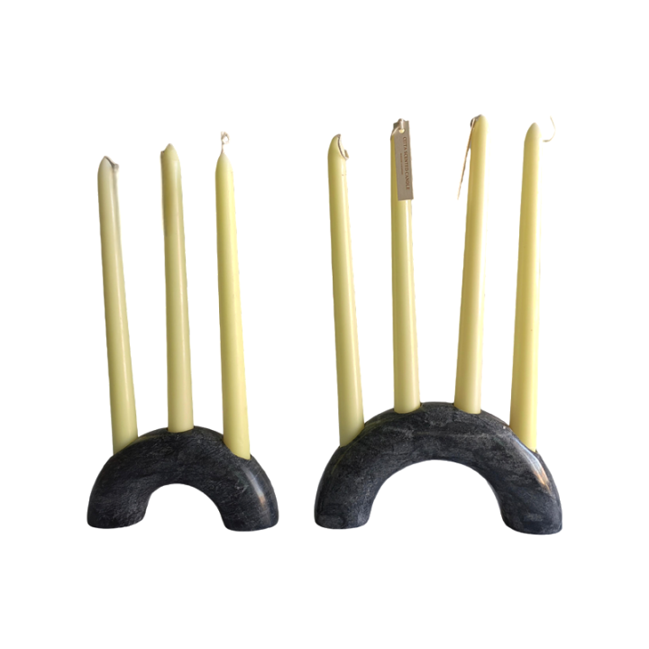  Luxury Home Wedding Decoration Home Decor Natural Stone White Marble Handicraft Candle Holders Candleholder Candle Stick Candlestick Sticks