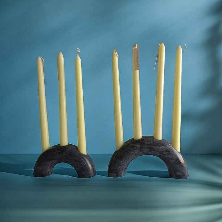  Luxury Home Wedding Decoration Home Decor Natural Stone White Marble Handicraft Candle Holders Candleholder Candle Stick Candlestick Sticks