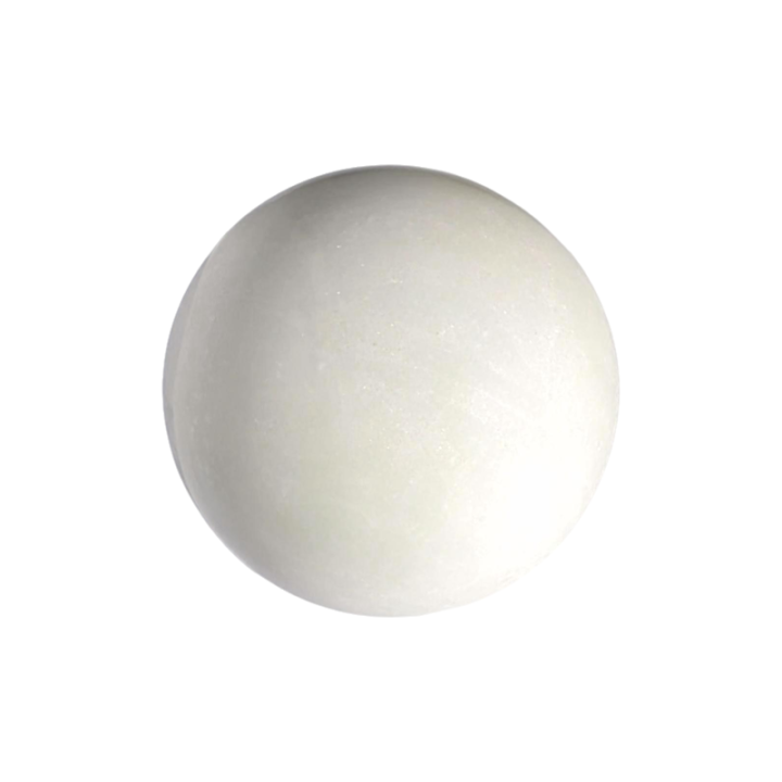 Hand Carved Table Shelf Decor White Marble Ball Decorative Objects Ornaments for Living Room,Bedroom,Office Desktop,Cabinets