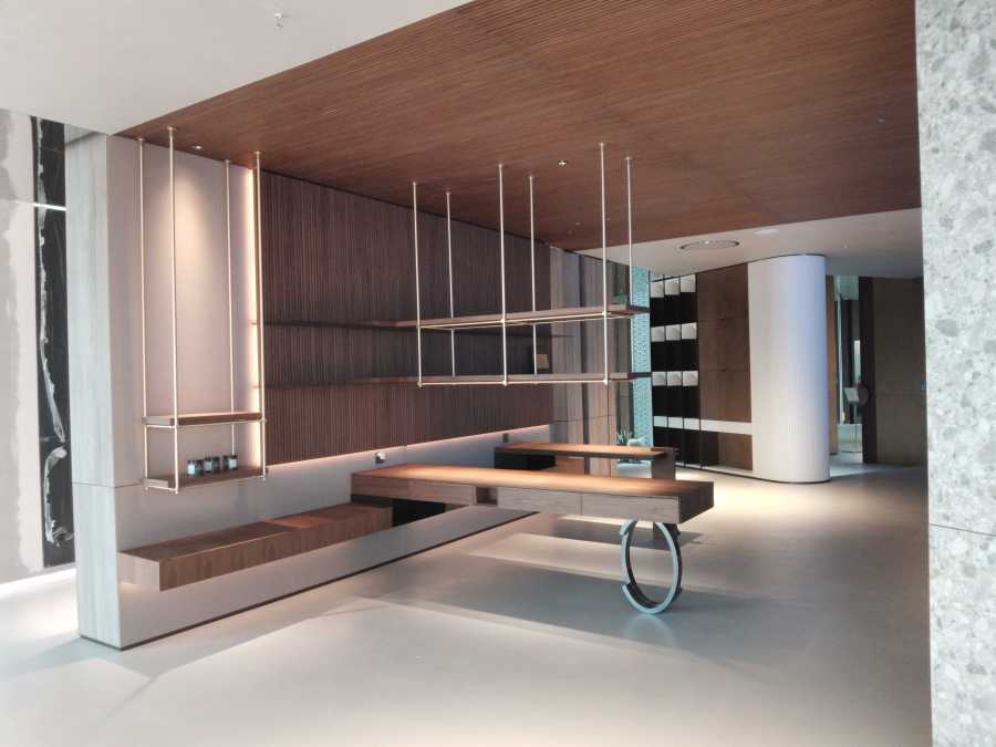 FUFINI Microcement Case | CA'NOVA High-end Wood Exhibition Hall | Feel the beauty in the flowing time.