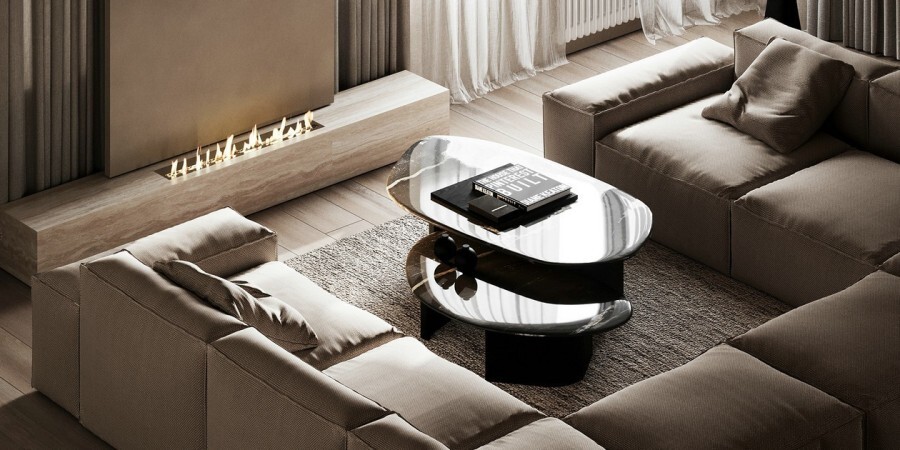 When micro cement takes the leading role in a space, a sense of sophistication doesn't need to be deliberately flaunted.