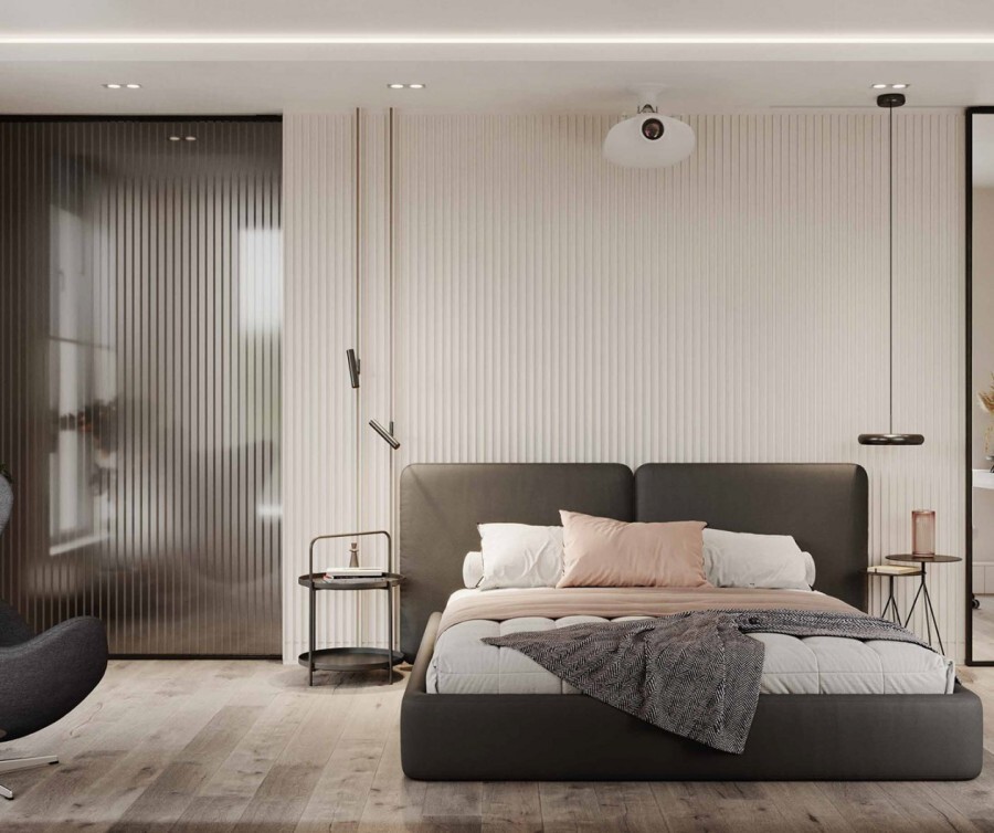 Polish Wabi-Sabi Style Private Residence | A Minimalist Home of Light and Shadow Crafted with Micro Cement