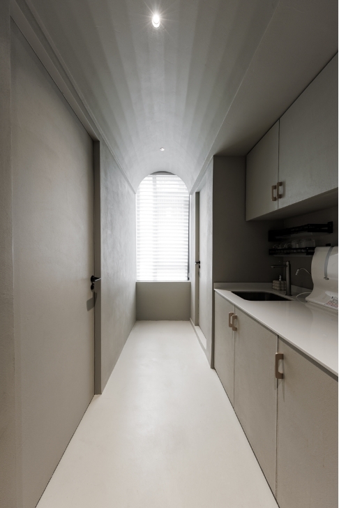 FUFINI Micro - Cement Case: Simplicity and Elegance of CHLITINA Beauty Salon Micro-cement cases, hotel renovation cases, actual scenes of FUFINI projects, commercial space design, renderings of micro-cement