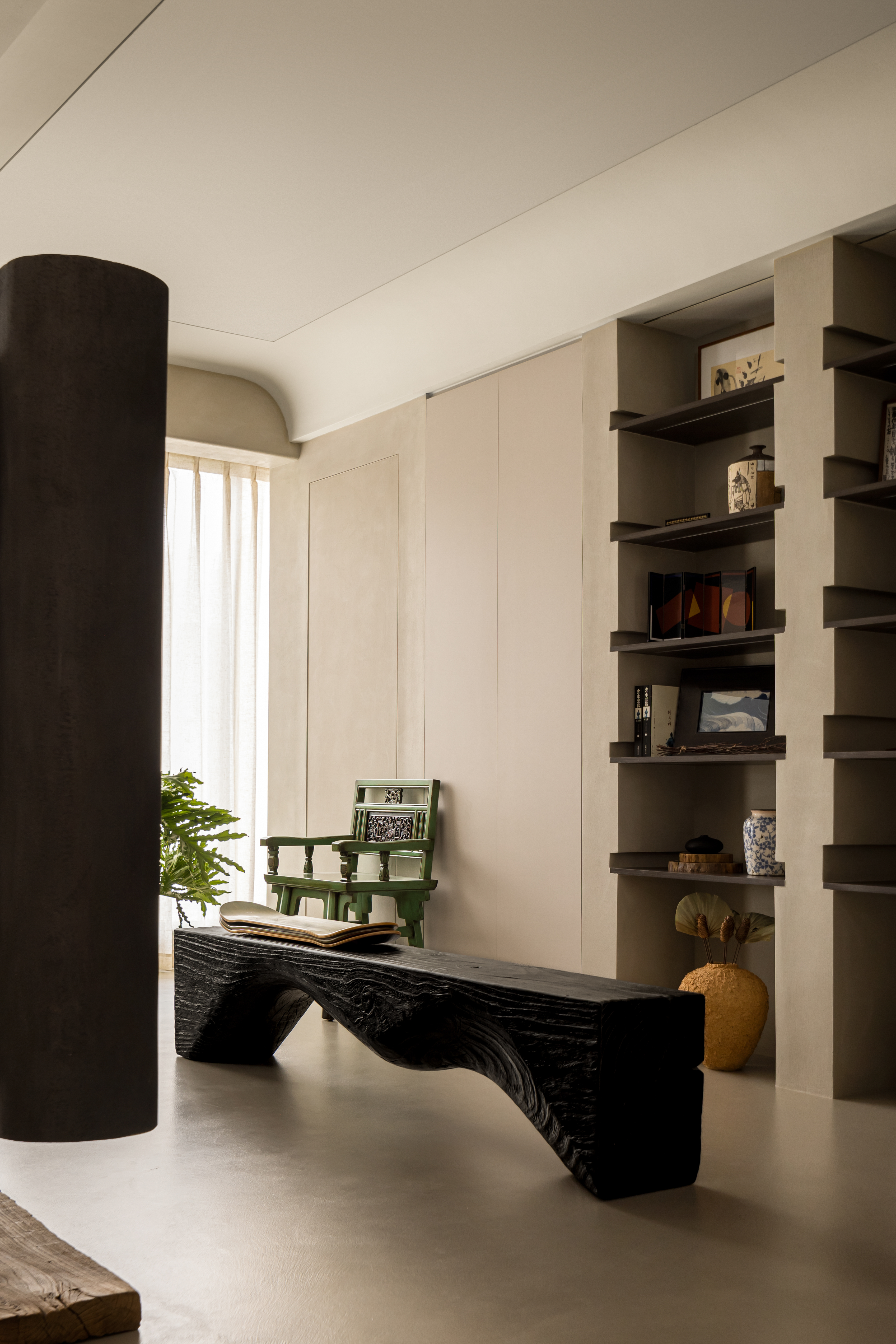 FUFINI Case | Star River Bay: Micro - Cement Creates a Post - modern Style Home Micro-cement cases, hotel renovation cases, actual scenes of FUFINI projects, commercial space design, renderings of micro-cement