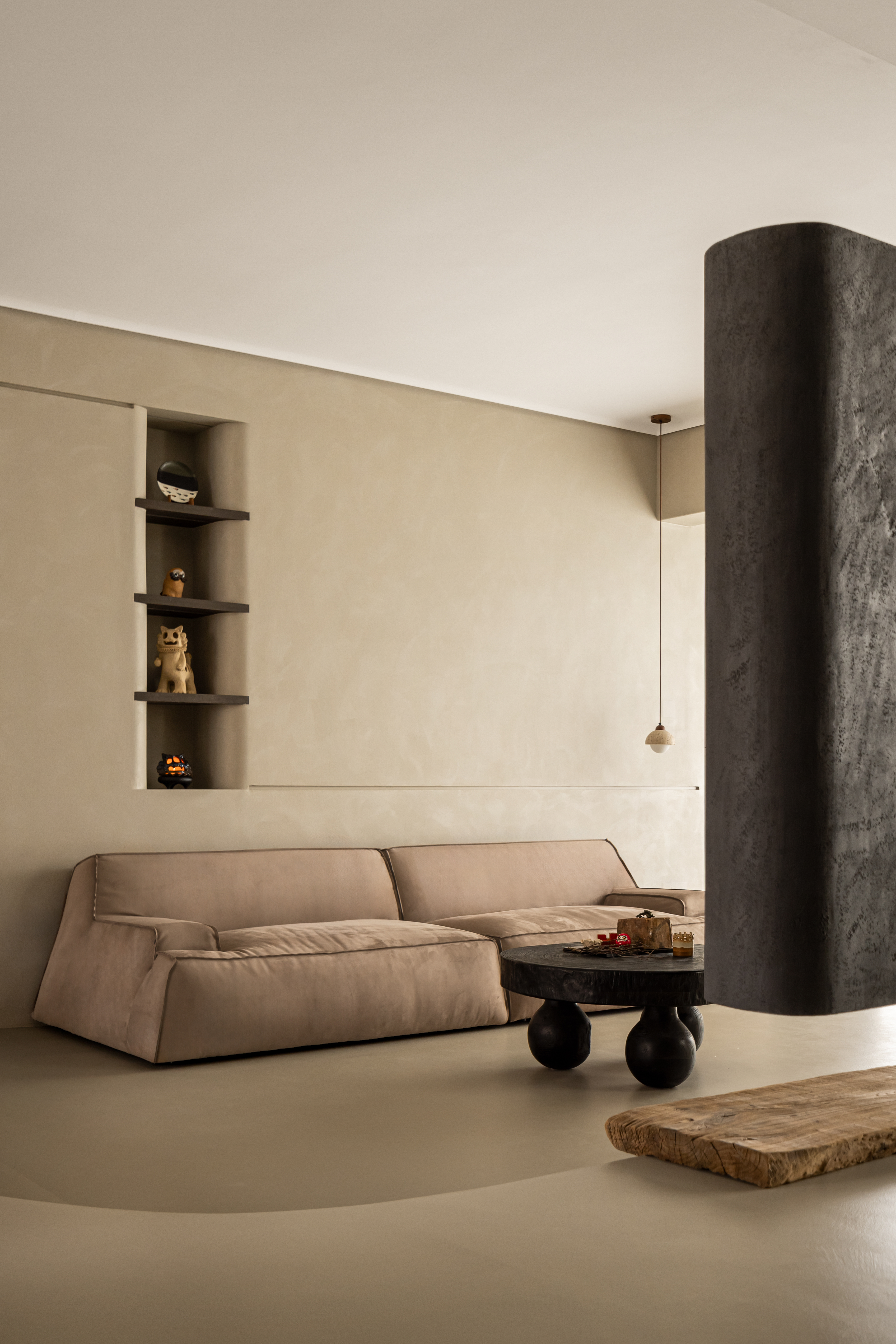 FUFINI Case | Star River Bay: Micro - Cement Creates a Post - modern Style Home Micro-cement cases, hotel renovation cases, actual scenes of FUFINI projects, commercial space design, renderings of micro-cement