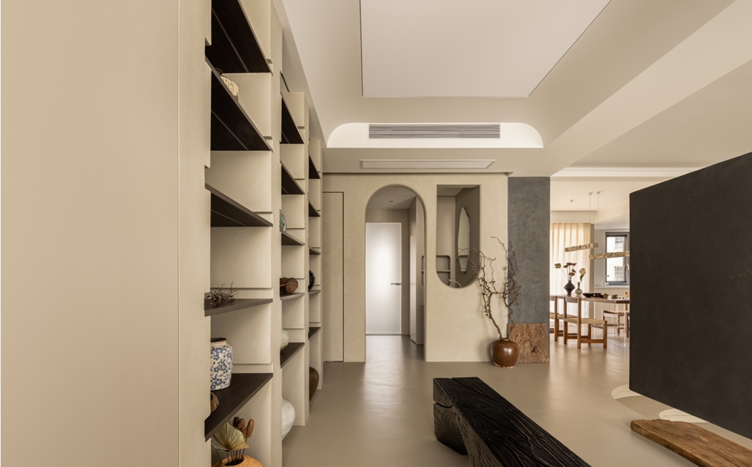 FUFINI Case | Star River Bay: Micro - Cement Creates a Post - modern Style Home Micro-cement cases, hotel renovation cases, actual scenes of FUFINI projects, commercial space design, renderings of micro-cement