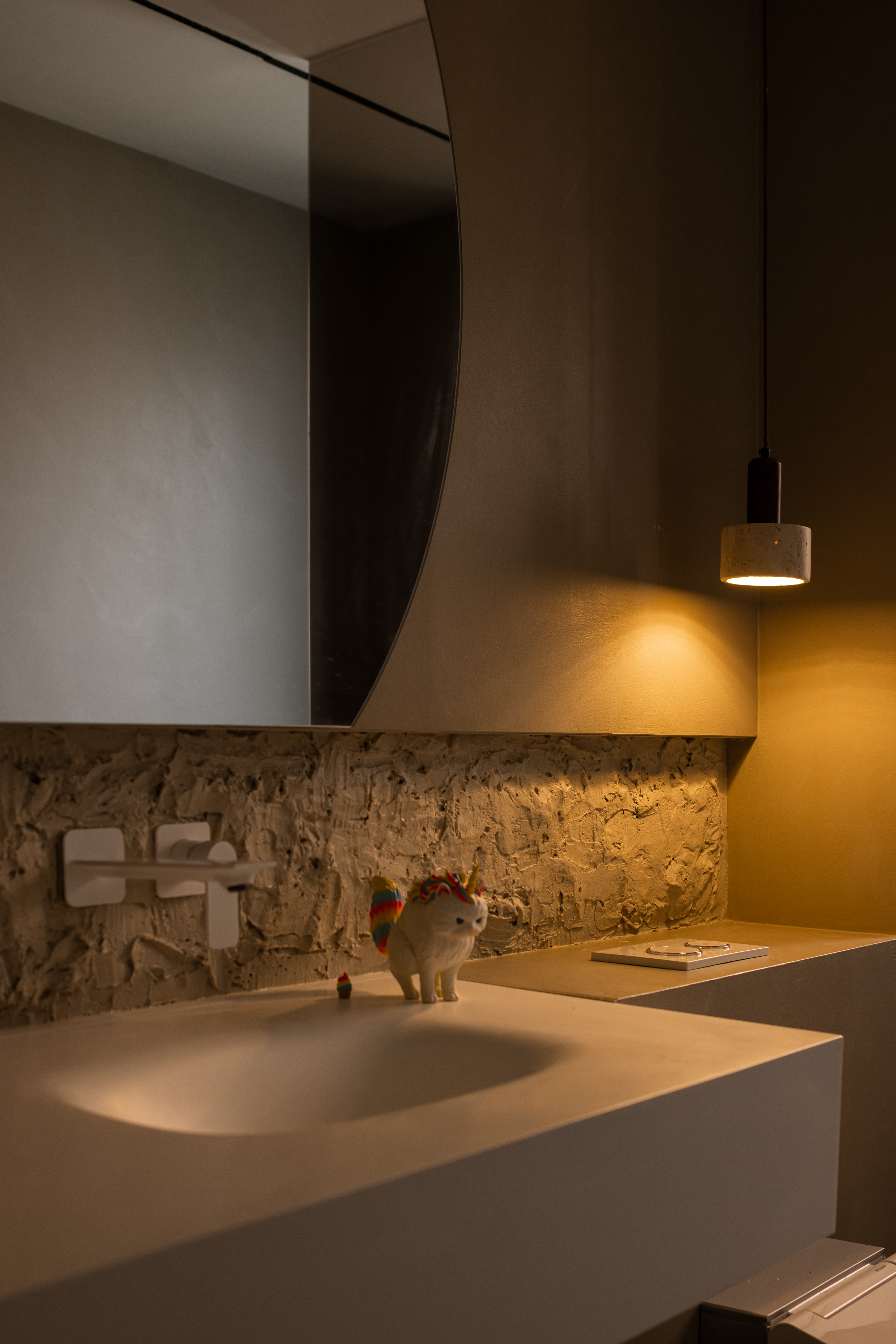 FUFINI Case | Star River Bay: Micro - Cement Creates a Post - modern Style Home Micro-cement cases, hotel renovation cases, actual scenes of FUFINI projects, commercial space design, renderings of micro-cement