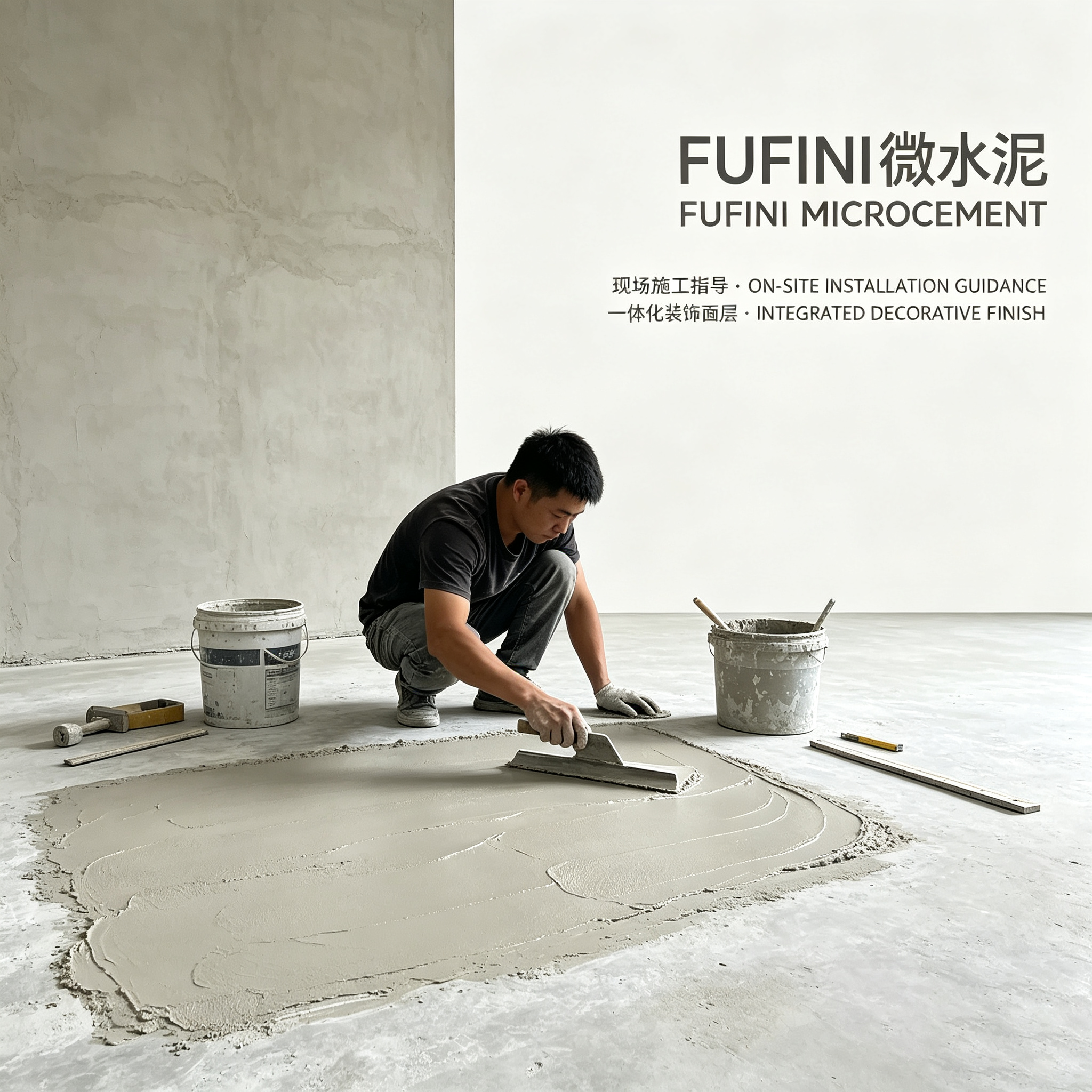 Overseas Building Material Investment Hot Choice | FUFINI Seamless Microcement Creates Stable Profit Business 