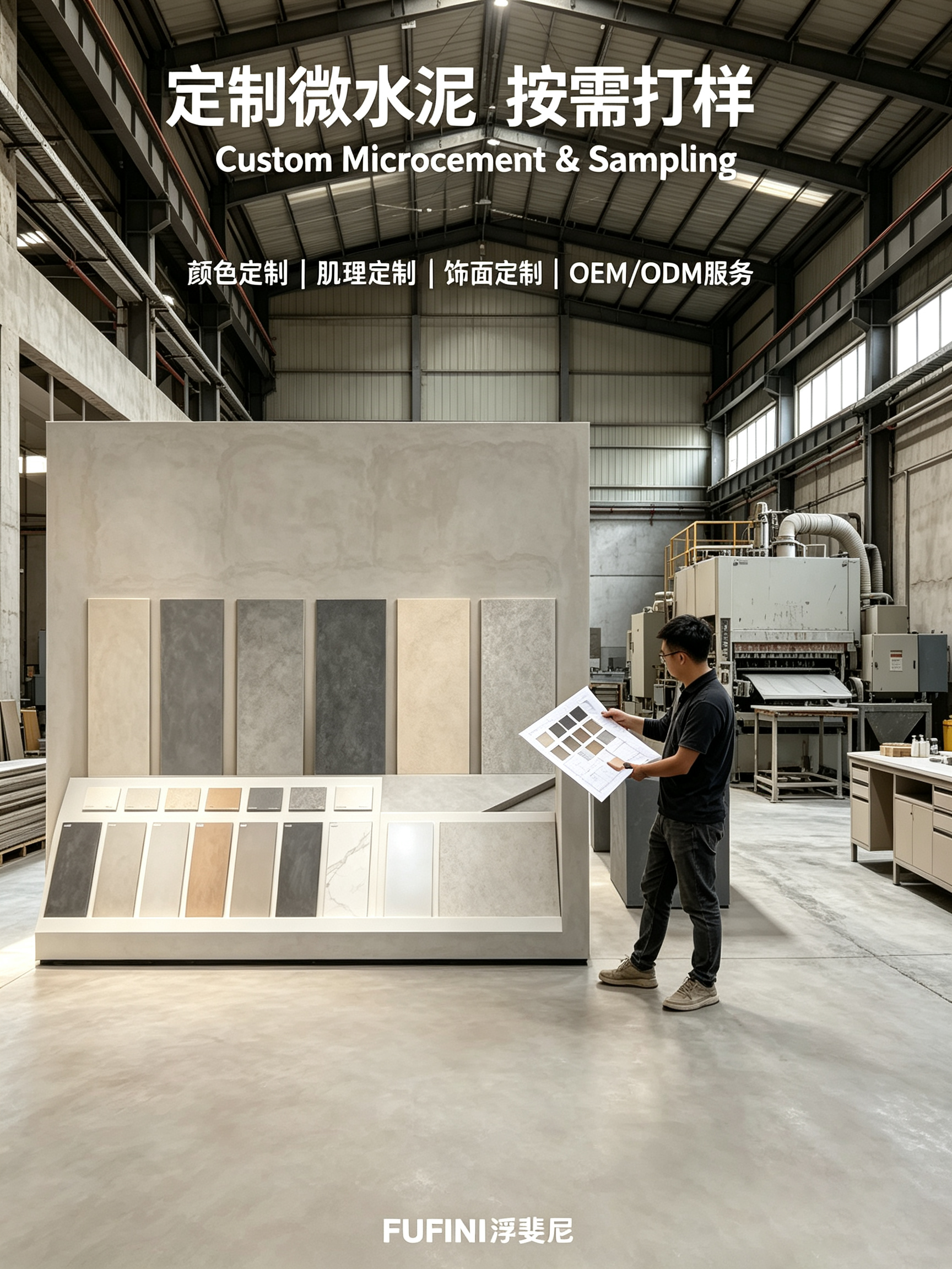 FUFINI Microcement Factory | Top Quality & Custom Manufacturing for Global Projects 