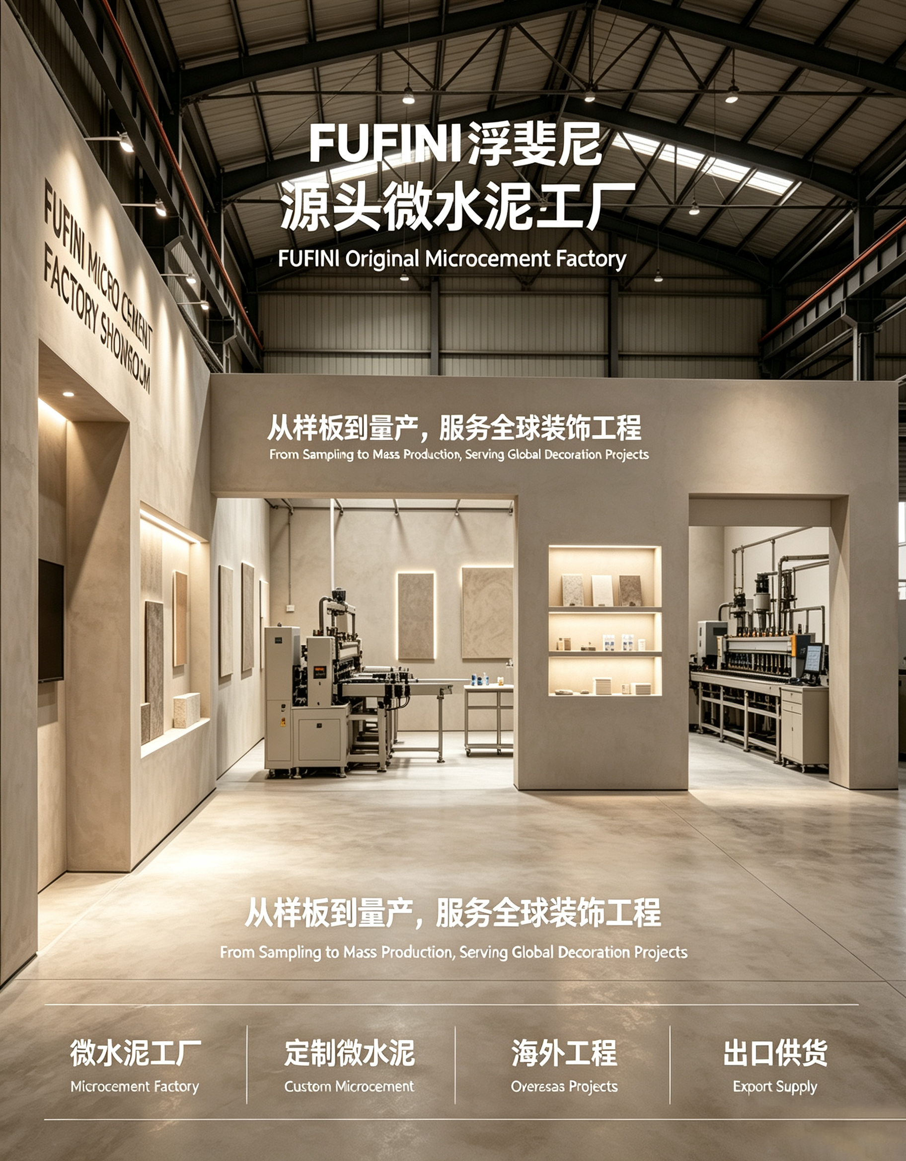 FUFINI Microcement Factory | Top Quality & Custom Manufacturing for Global Projects 