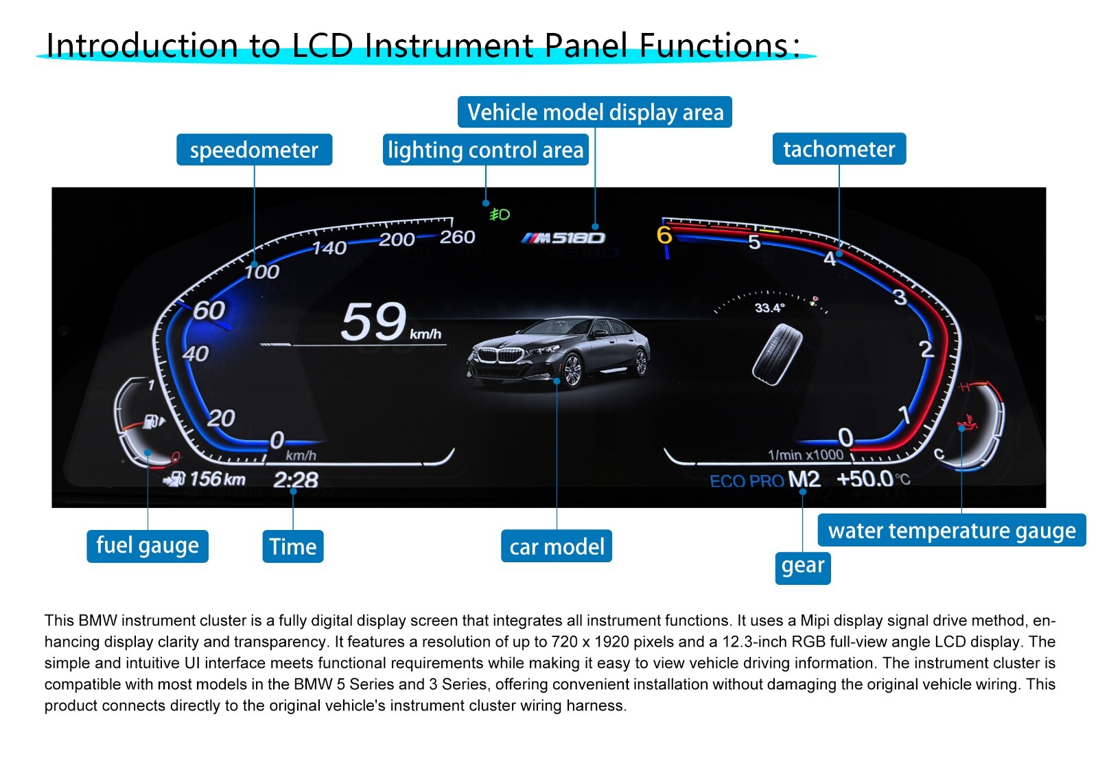 How to Set and Operate Digital Cluster Instrument Dash Panel